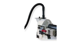 Connecting piece for dust exhaust system