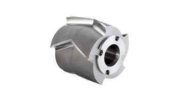 Standard rotor with V-cutting edges and fixed knives made of hardened stainless steel Standard rotor with V-cutting edges and fixed knives made of hardened stainless steel