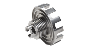 Impact rotor with cooling fins made of stainless steel with 6 ribs Impact rotor with cooling fins made of stainless steel with 6 ribs