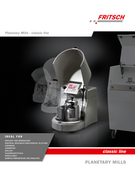 Product leaflet Planetary Mills classic line