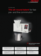 Product Profile Rotor Mill P-16 Product Profile Rotor Mill P-16