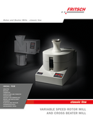 Product leaflet Rotor and Beater Mills classic line Product leaflet Rotor and Beater Mills classic line