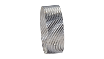 sieve ring 0.08 mm trapezoidal perforation, stainless steel sieve ring 0.08 mm trapezoidal perforation, stainless steel